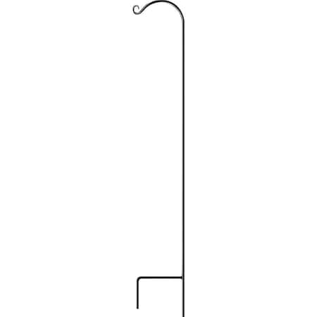 Panacea Panacea Black Wrought Iron 48 in. H Single Crook Plant Hook 1 pk 89438